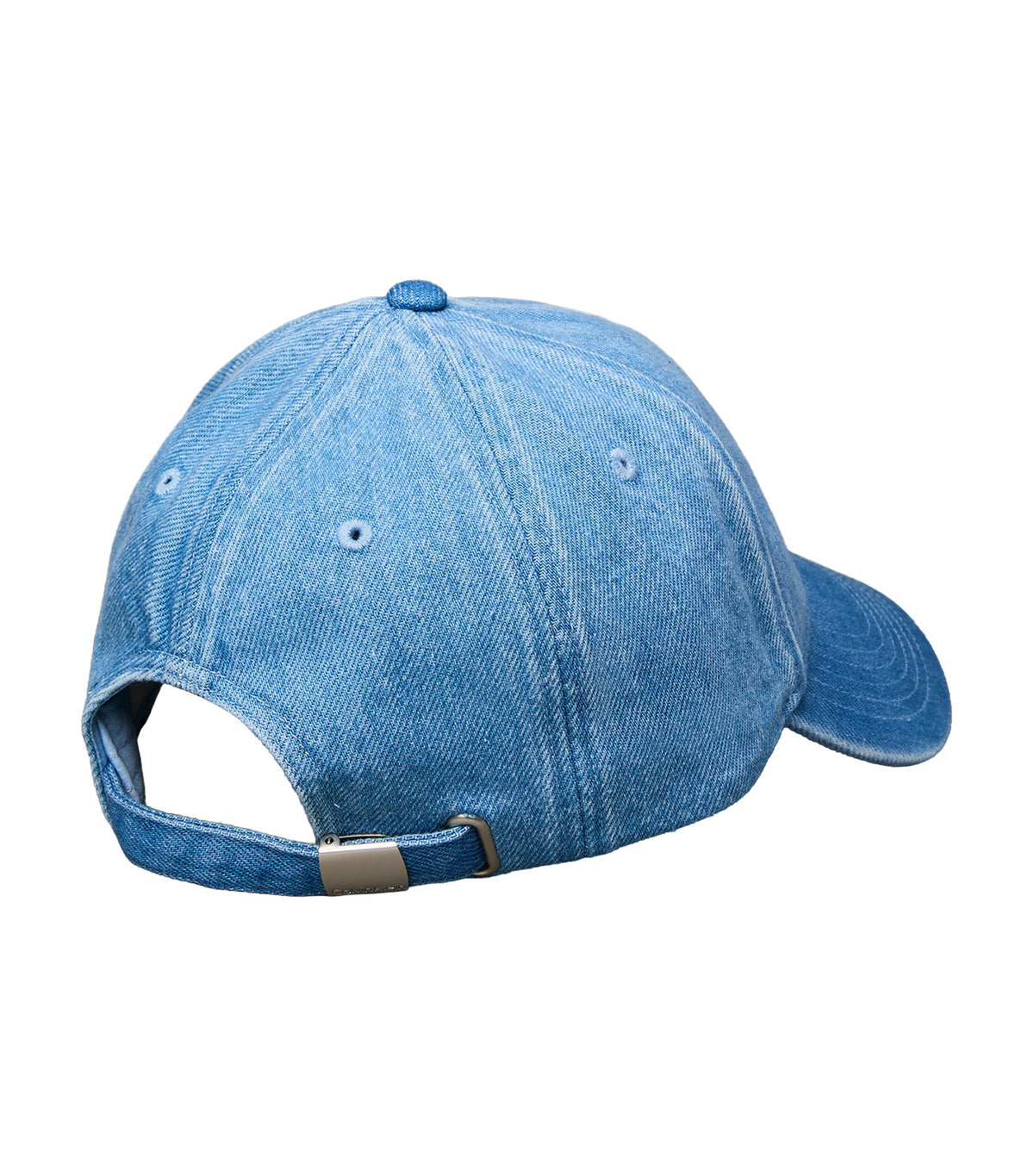 Washed Embroidered Logo Cap Denim Blue