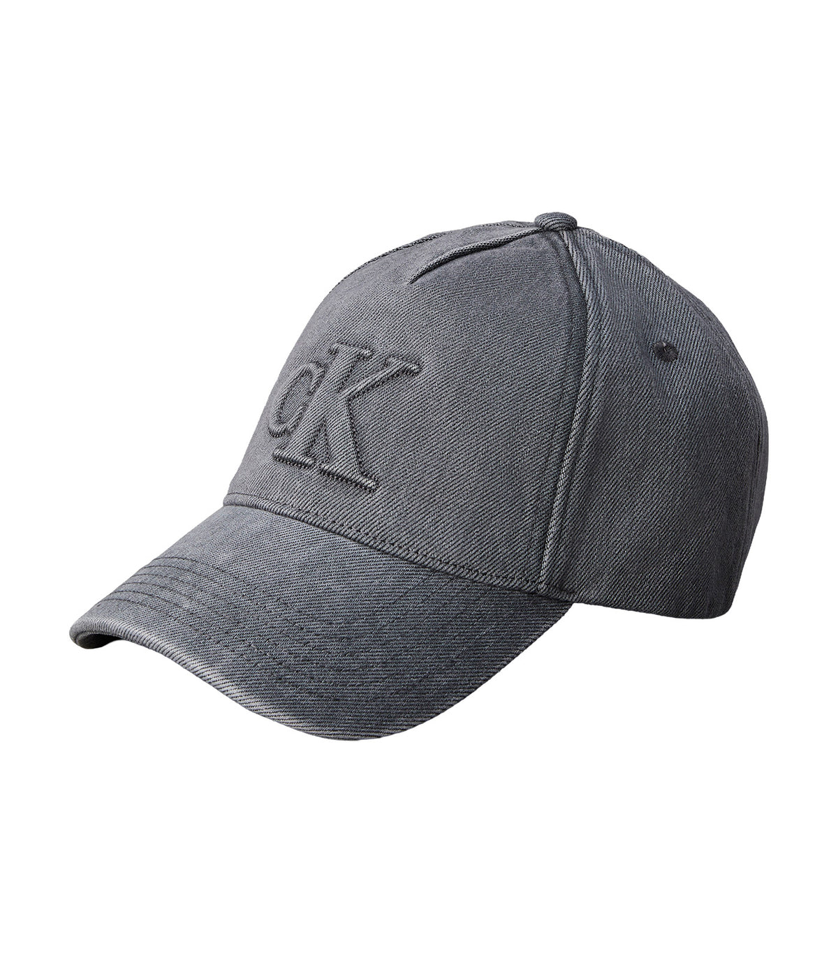 Washed Embroidered Logo Cap Dark Gray