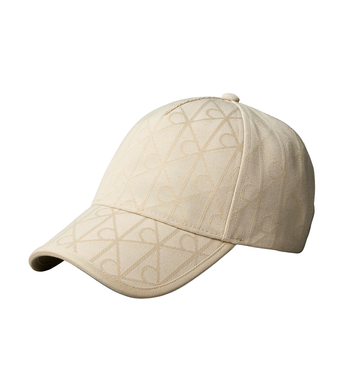Logo Jacquard Twill Cap Beige