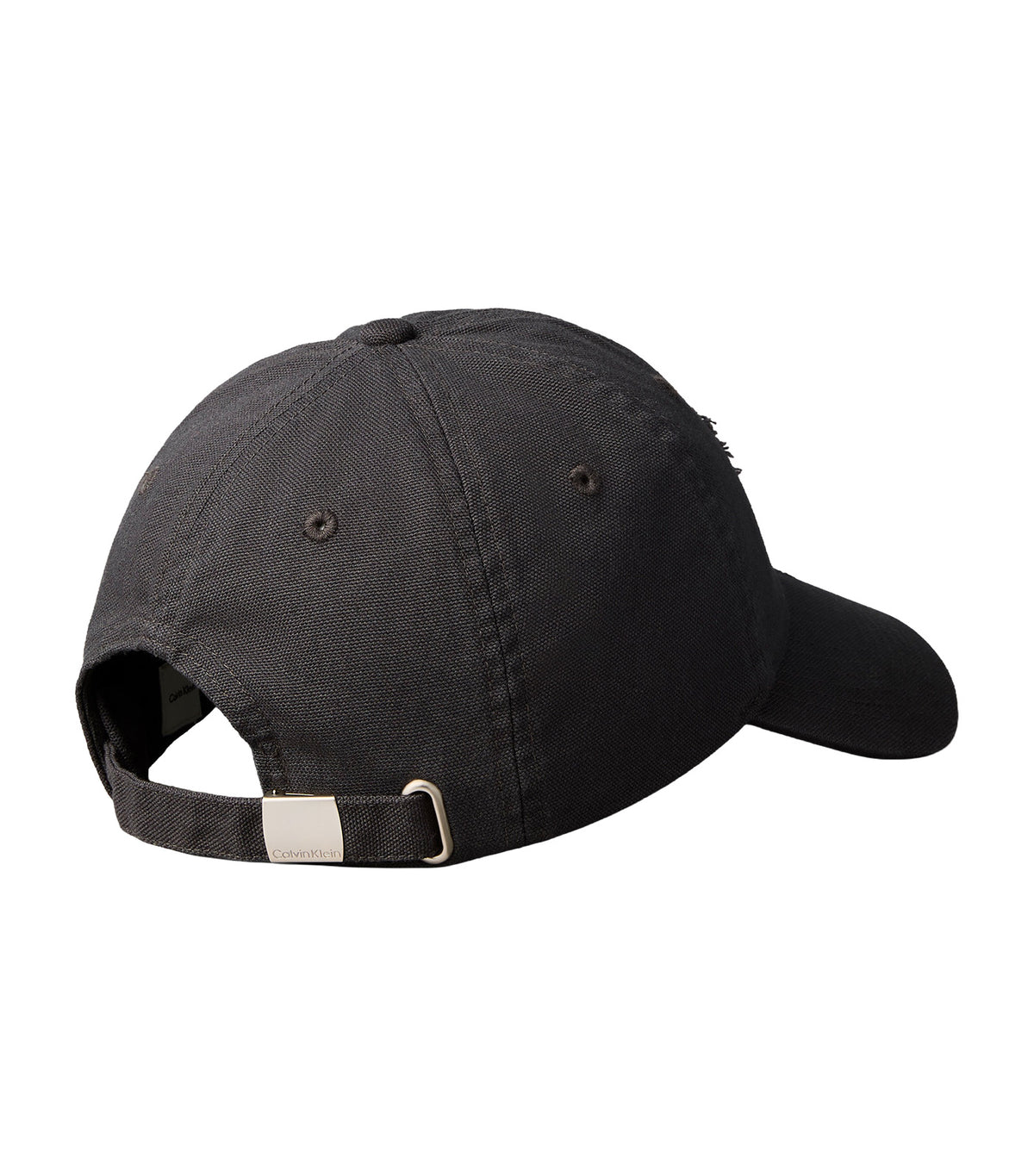 Washed Embroidered Logo Cap Black