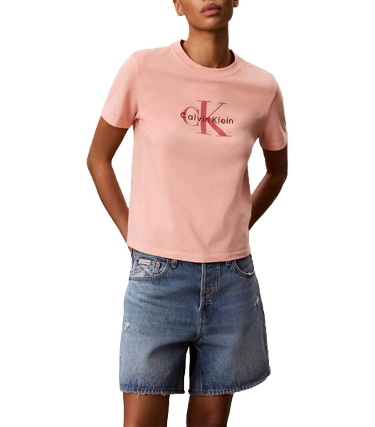Acid Wash Monologo Shirt Pink