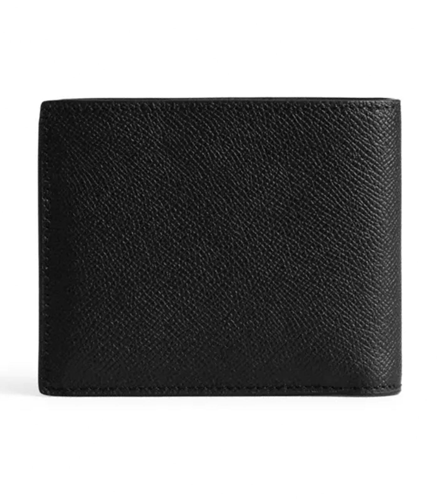 3-In-1 Wallet Crossgrain Leather Black