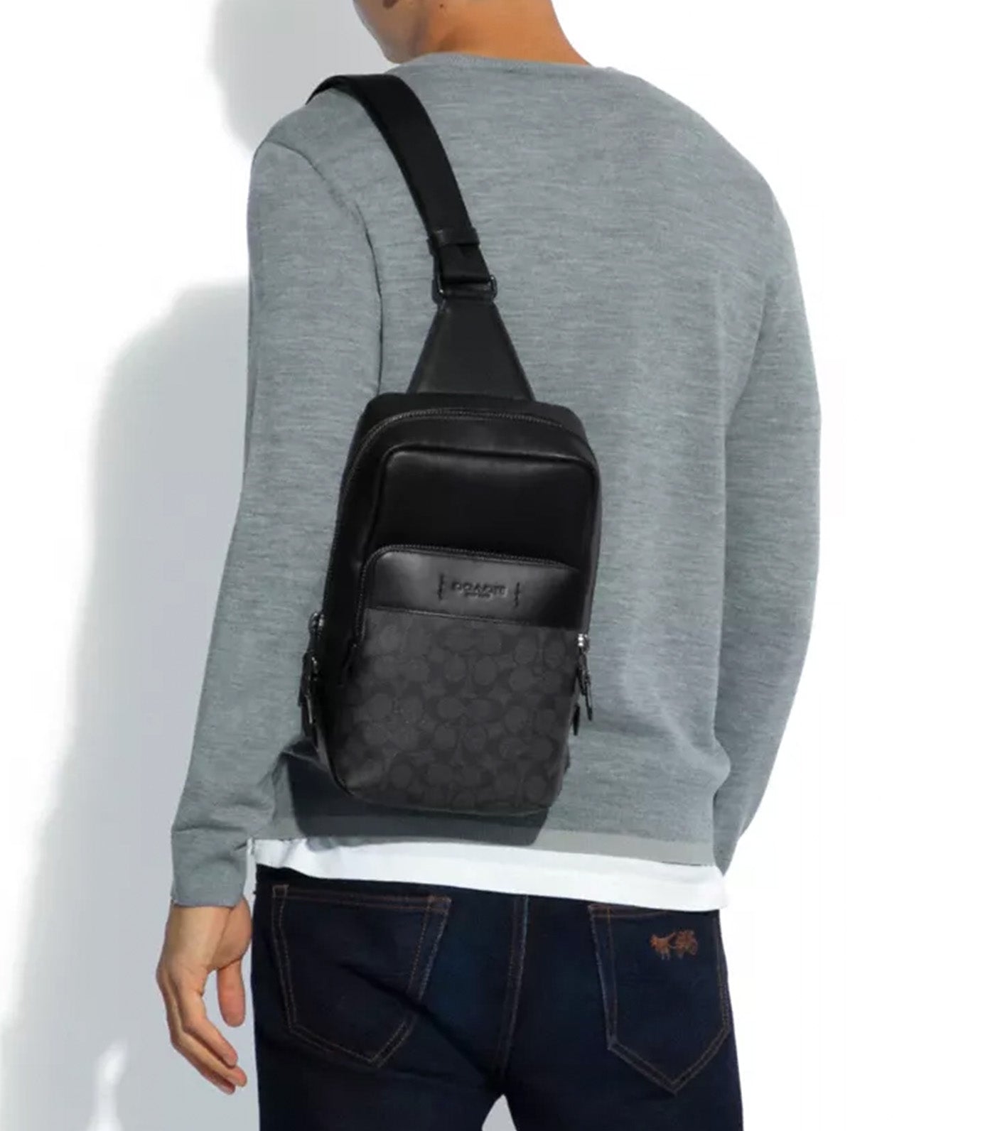 Coach Gotham Pack Ji/Charcoal/Black