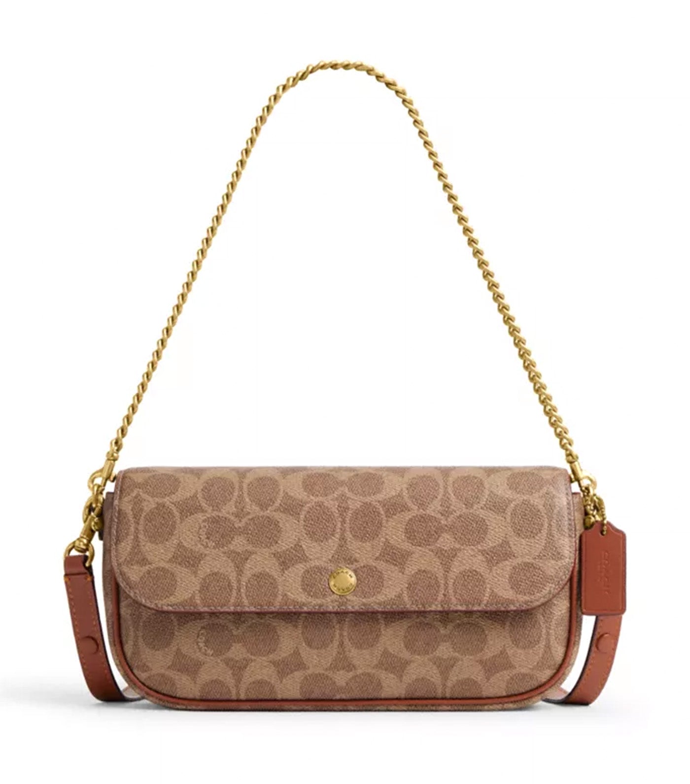 Brook Flap Chain Bag Tan Caramel