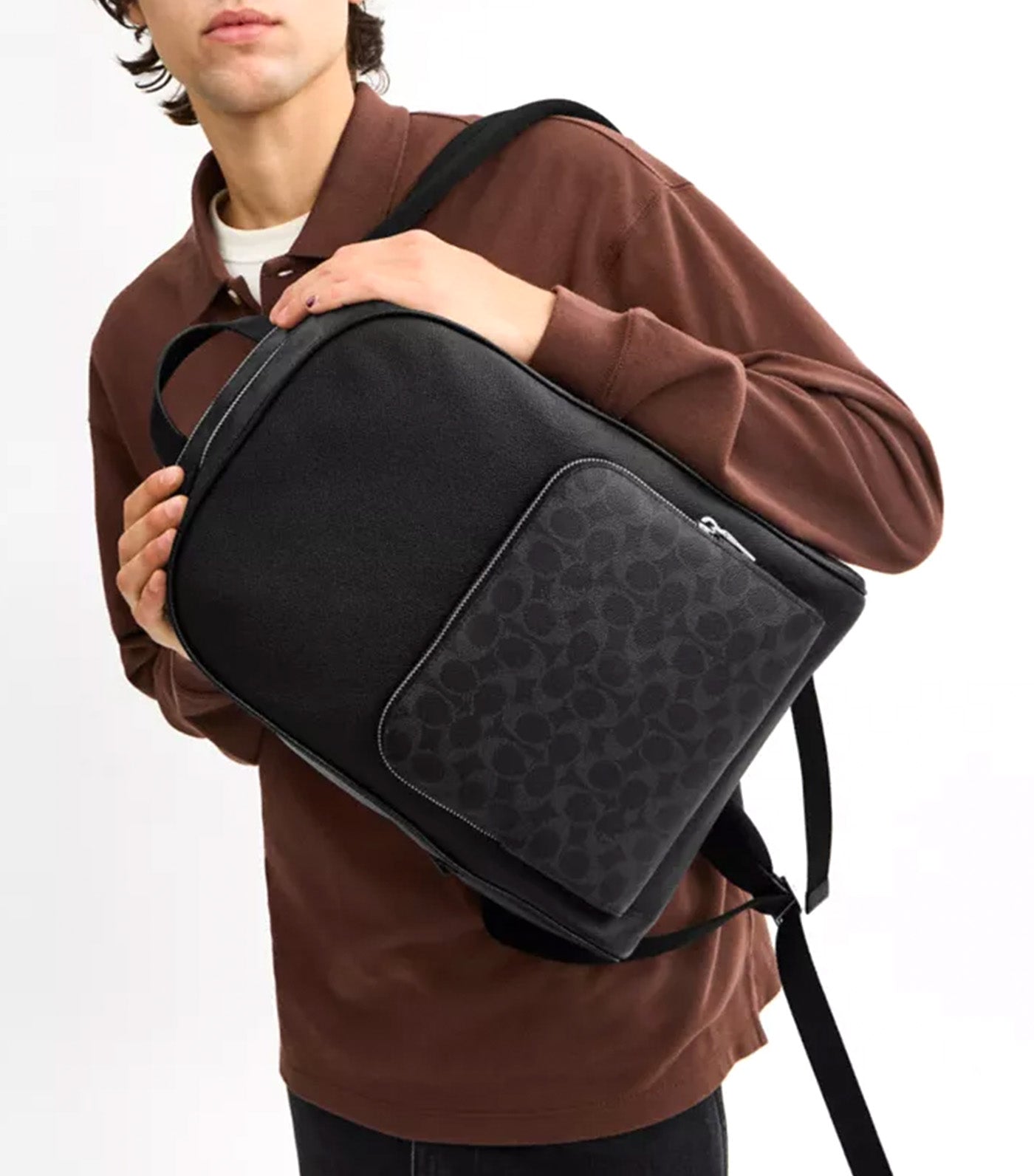 Coach Wade Backpack Black Signature
