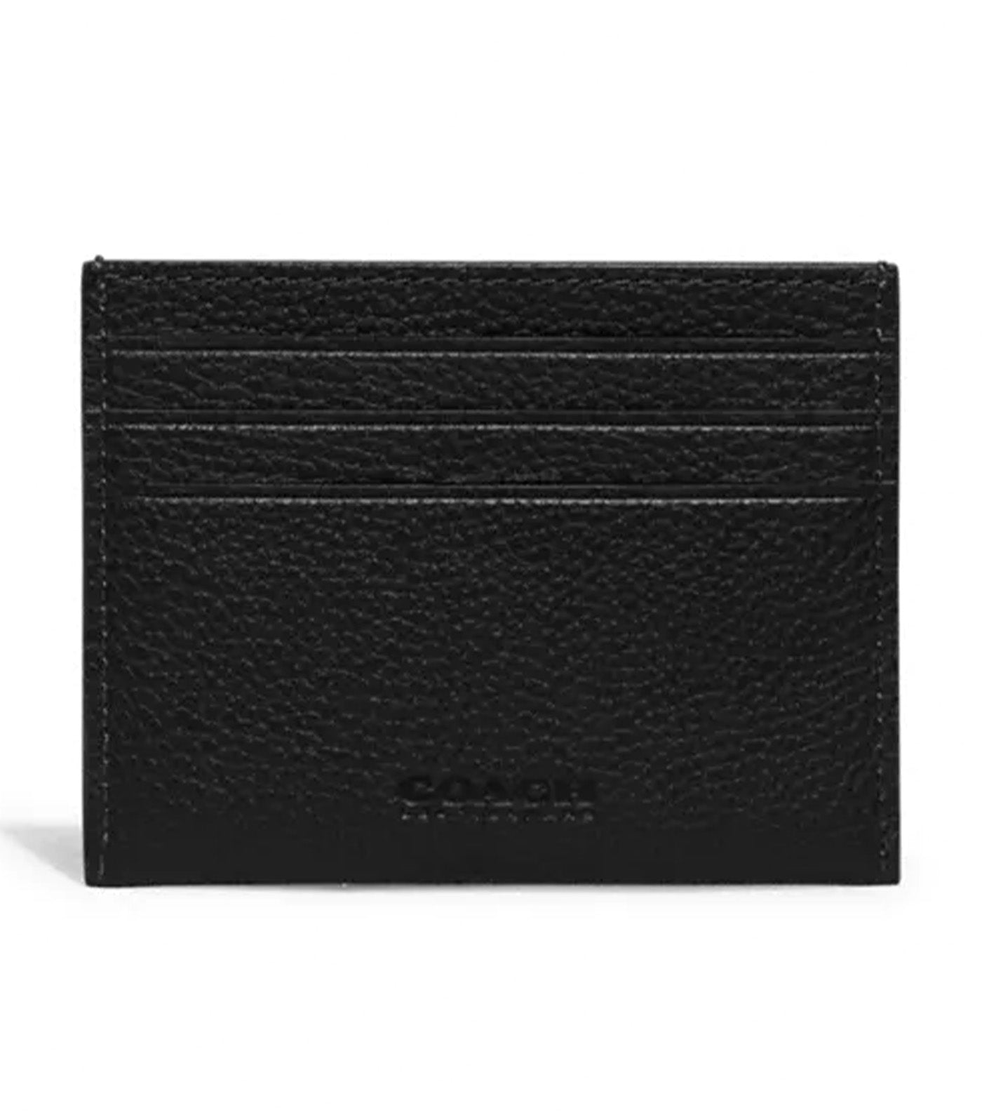 Coach Flat Card Case Black