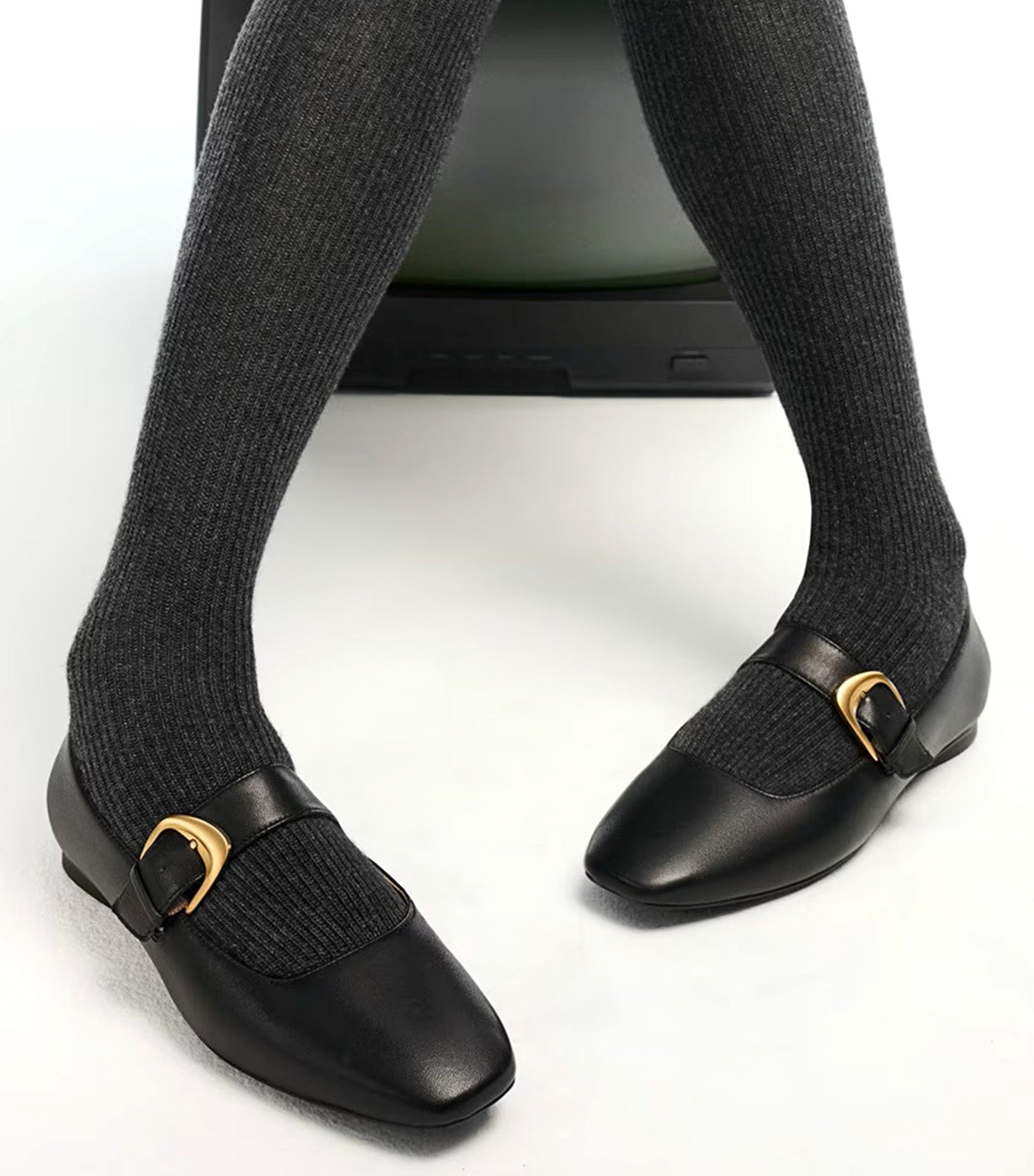 Naturalizer Cosmic Mary Jane Flat Black Leather