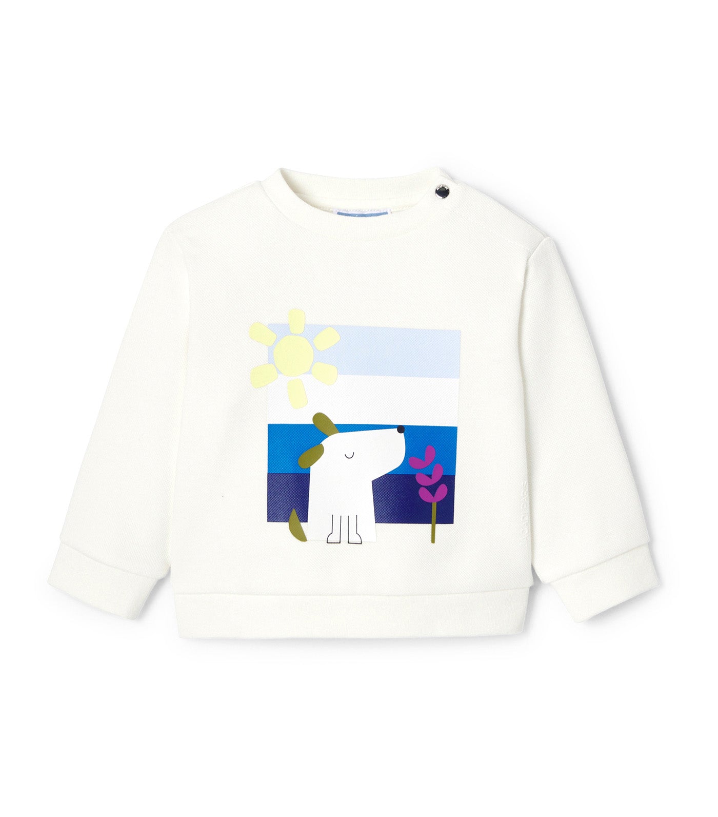 Crabouille Sweatshirt Blanc Doux