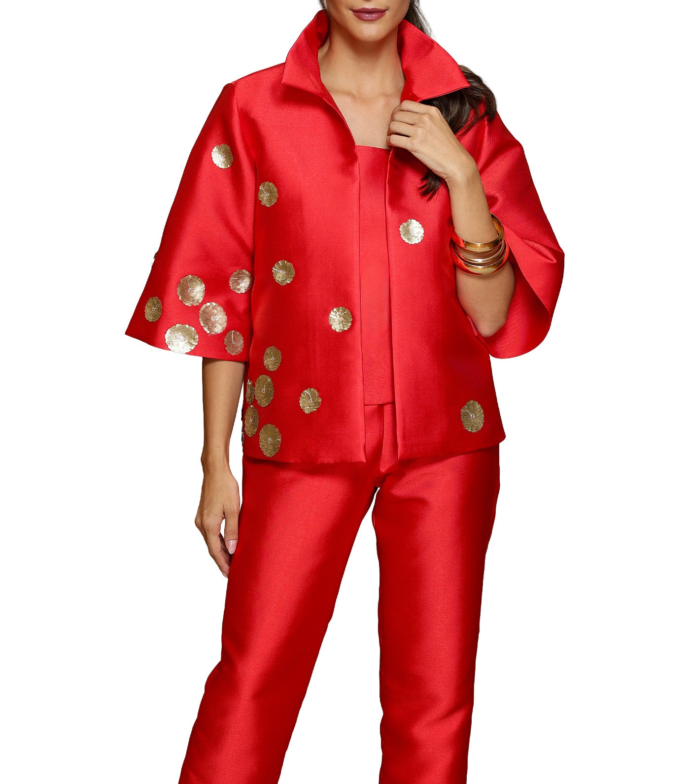 Niriko Jacket with Beads Red