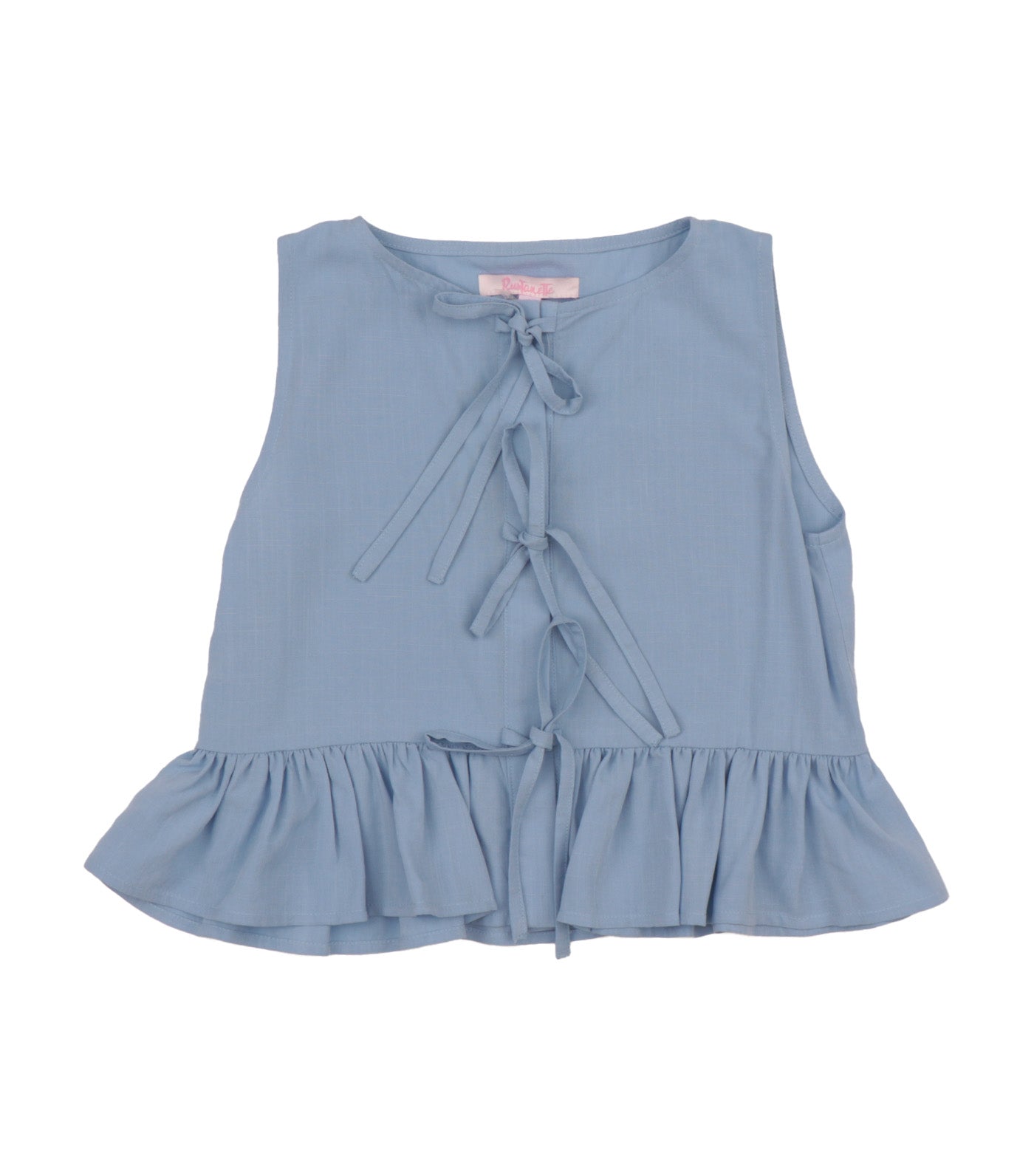 Cristina Sleeveless Tie Top Blue