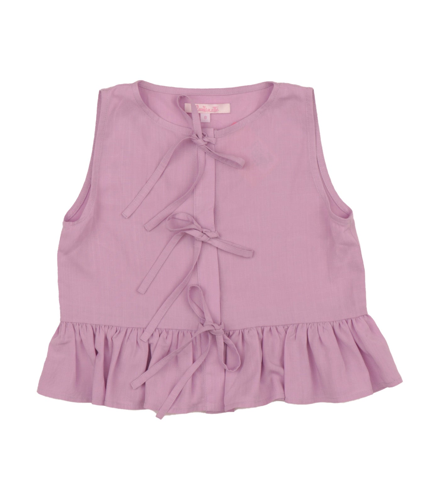 Cristina Sleeveless Tie Top Lilac