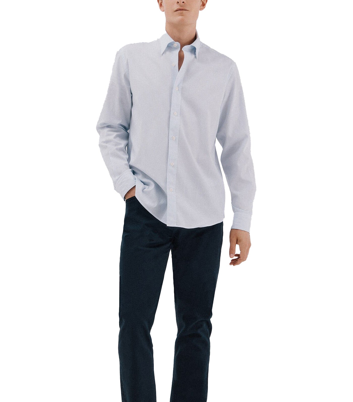 Striped Tencel Cotton Shirt