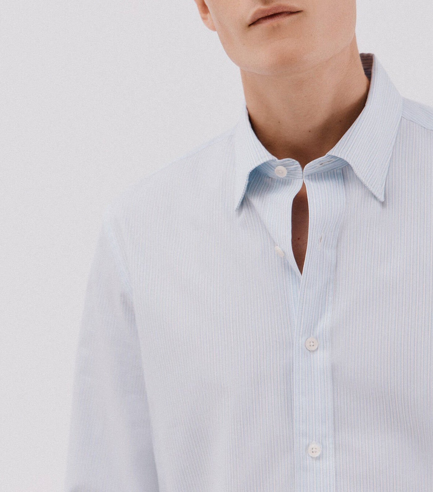 Striped Tencel Cotton Shirt
