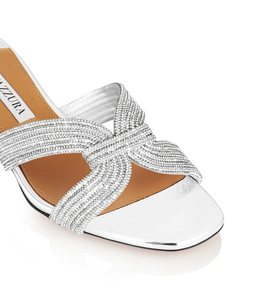 Crystal Muse Sandal 35 Silver
