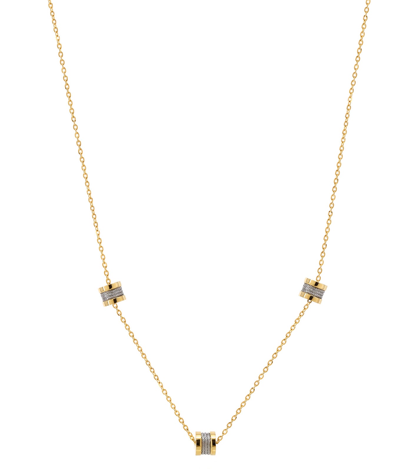 Forever Minis Necklace Stainless Steel and Yellow Gold PVD