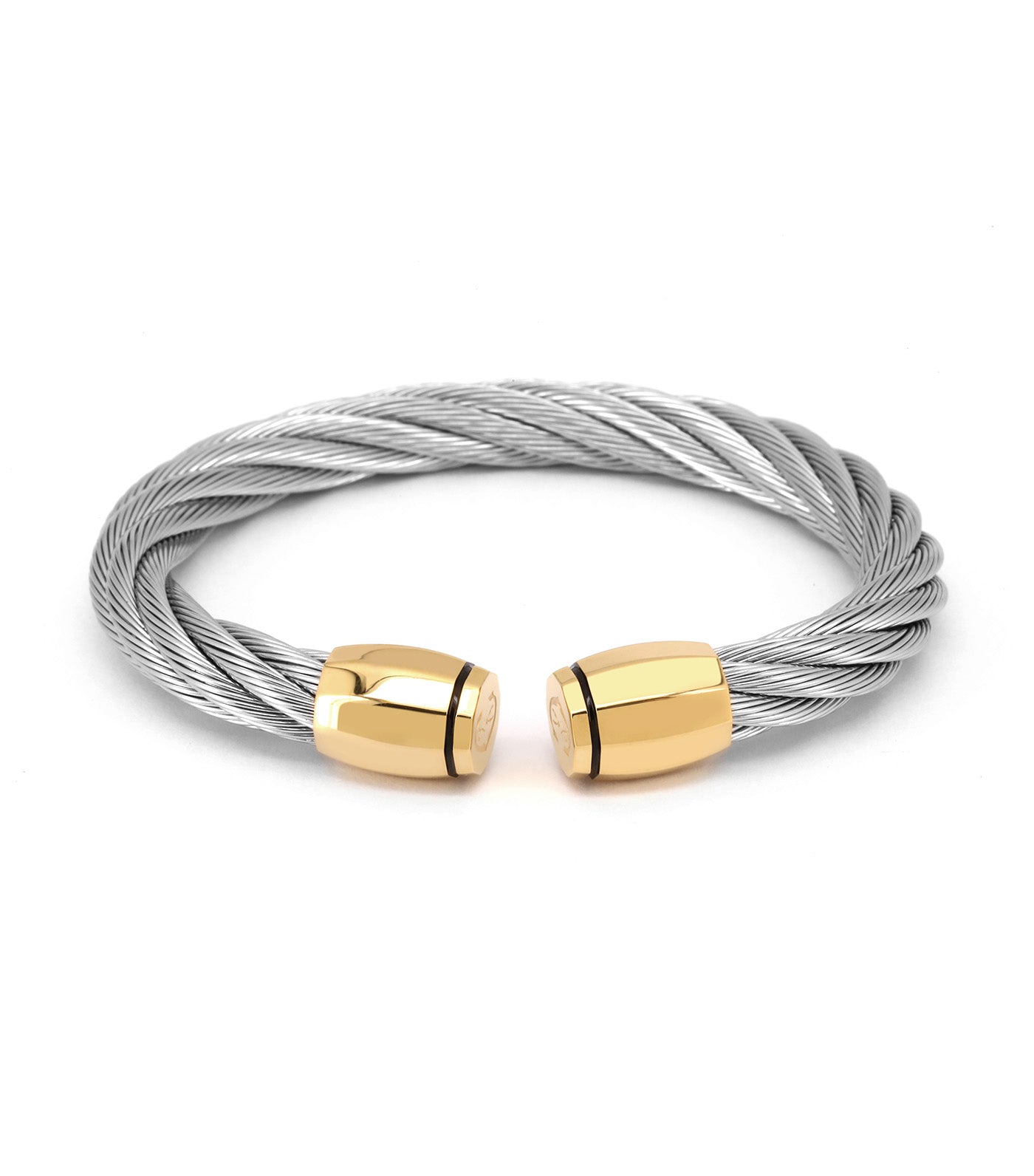Celtic® Torc Bangle Stainless Steel and Yellow Gold PVD
