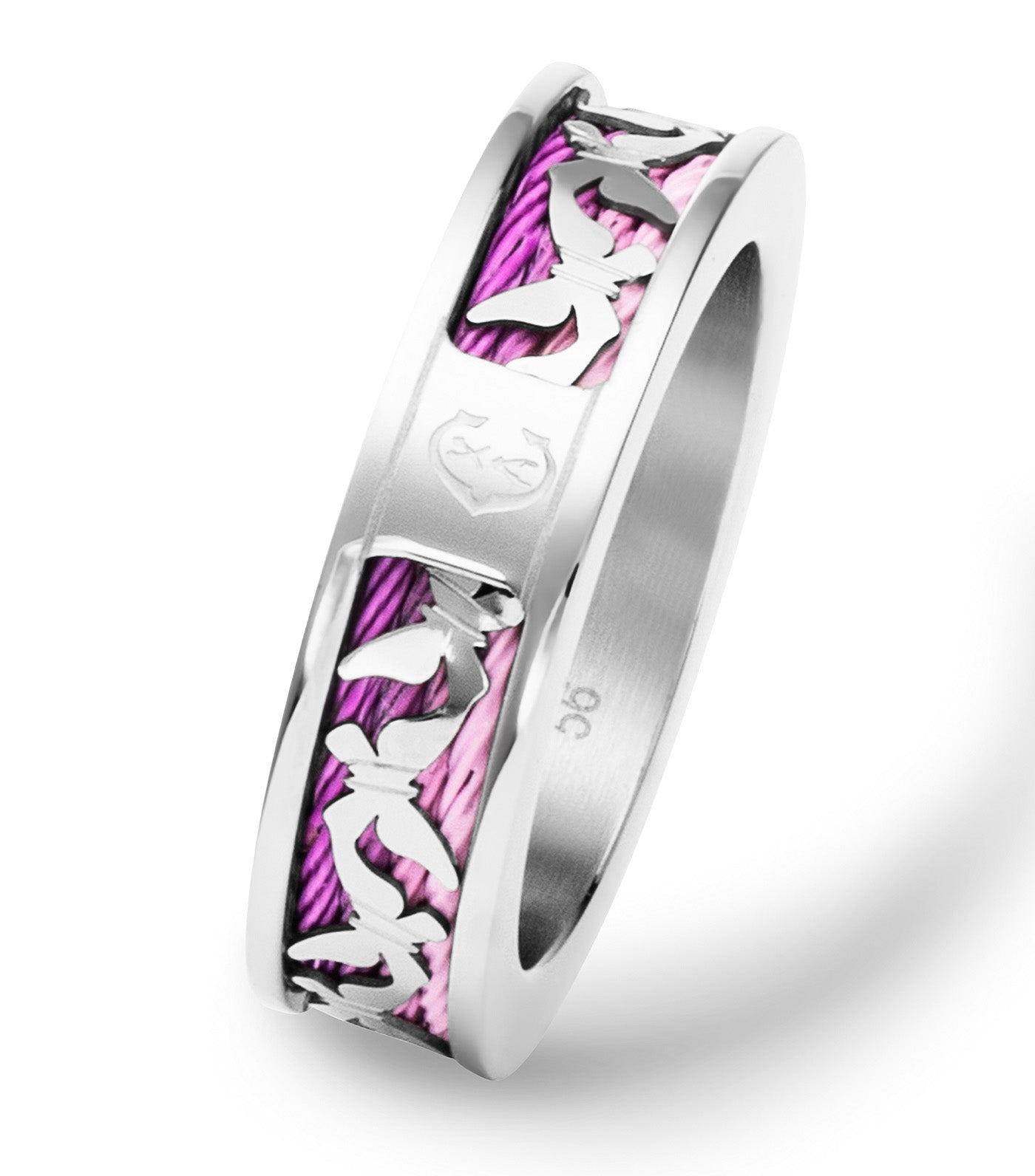 Forever Butterfly Ring Silver and Purple