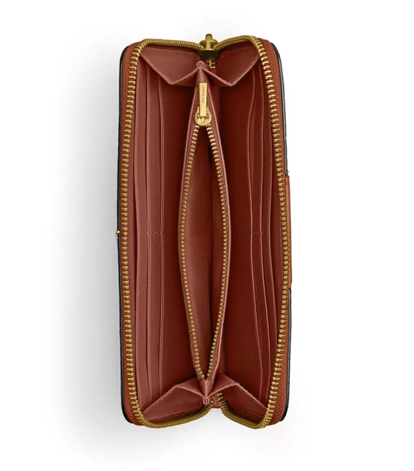 Slim Accordion Zip Tan Caramel