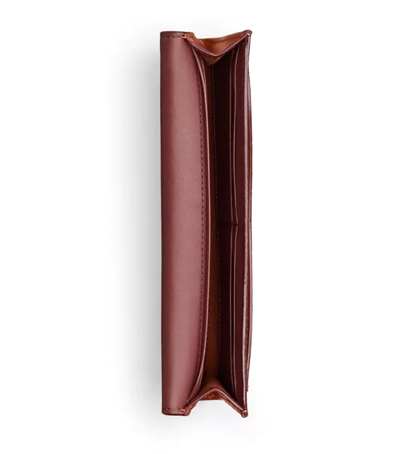 Mila Long Flap Wallet Tan Caramel