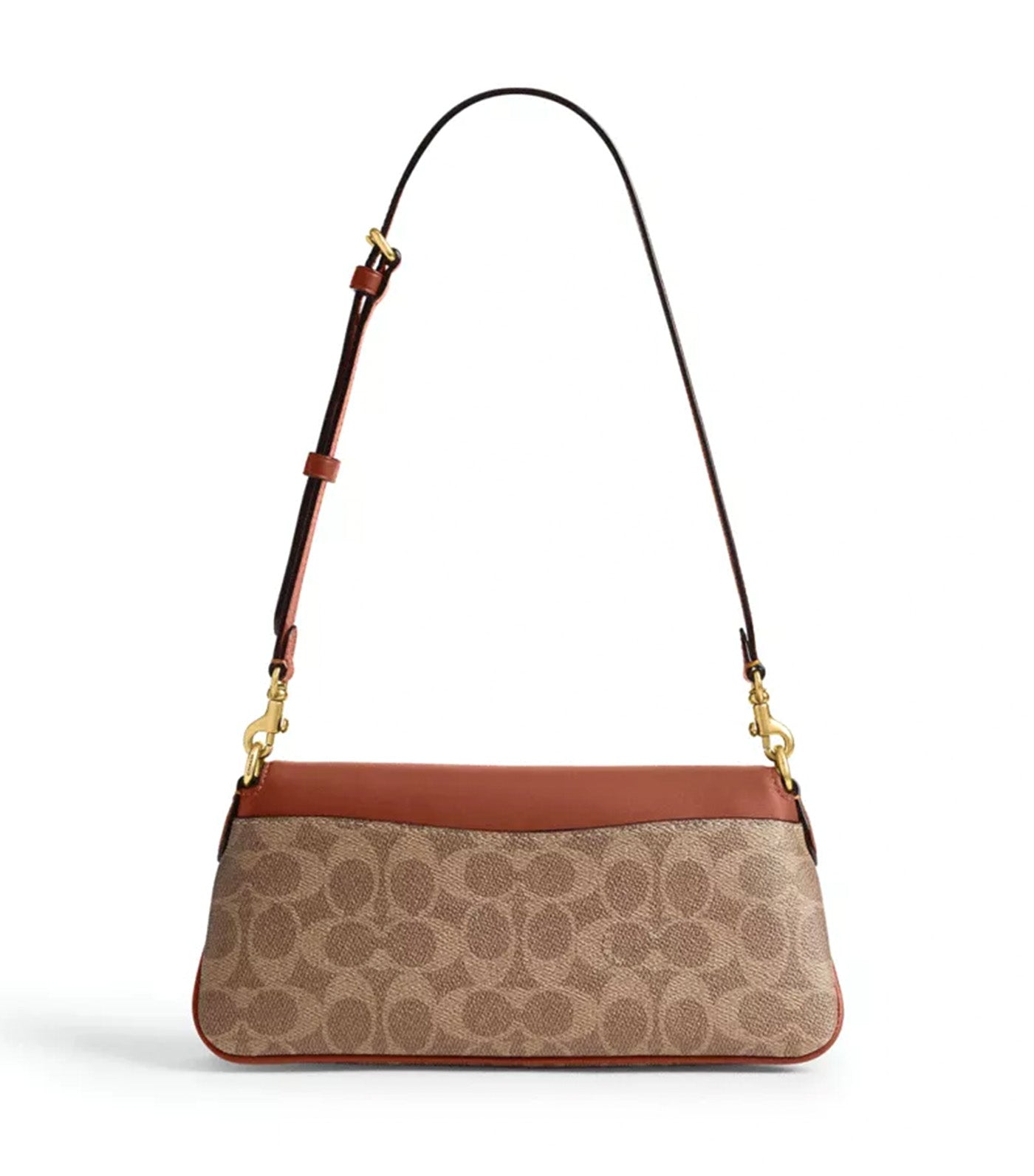 Jet Shoulder Bag in Signature Canvas Tan Caramel