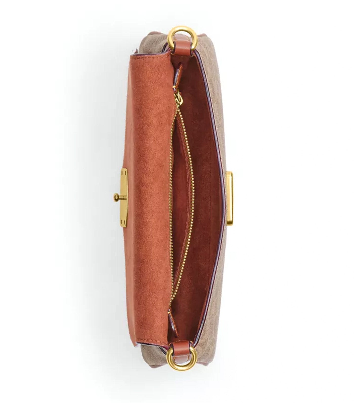 Jet Shoulder Bag in Signature Canvas Tan Caramel