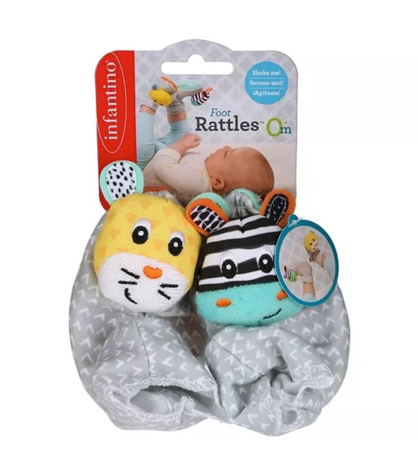 Foot Rattles Zebra and Tiger