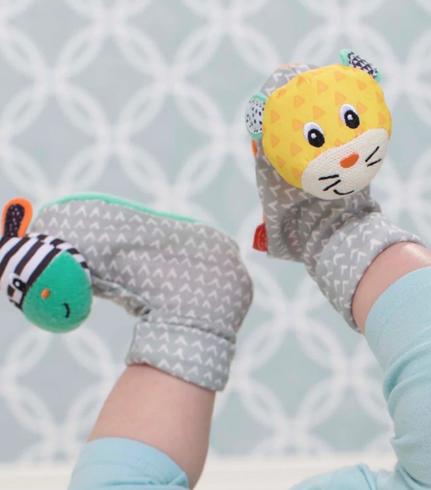 Foot Rattles Zebra and Tiger