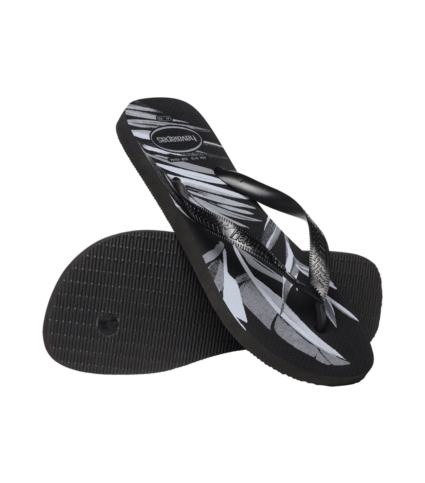 Top Aloha Flip Flops Black/Black/Gray