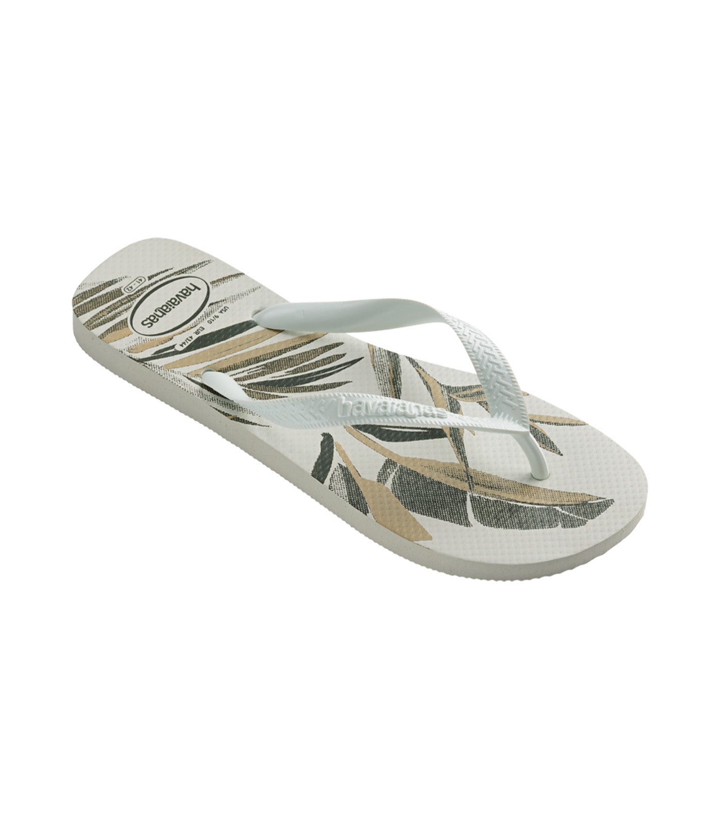 Top Aloha Flip Flops White/White/Green Olive