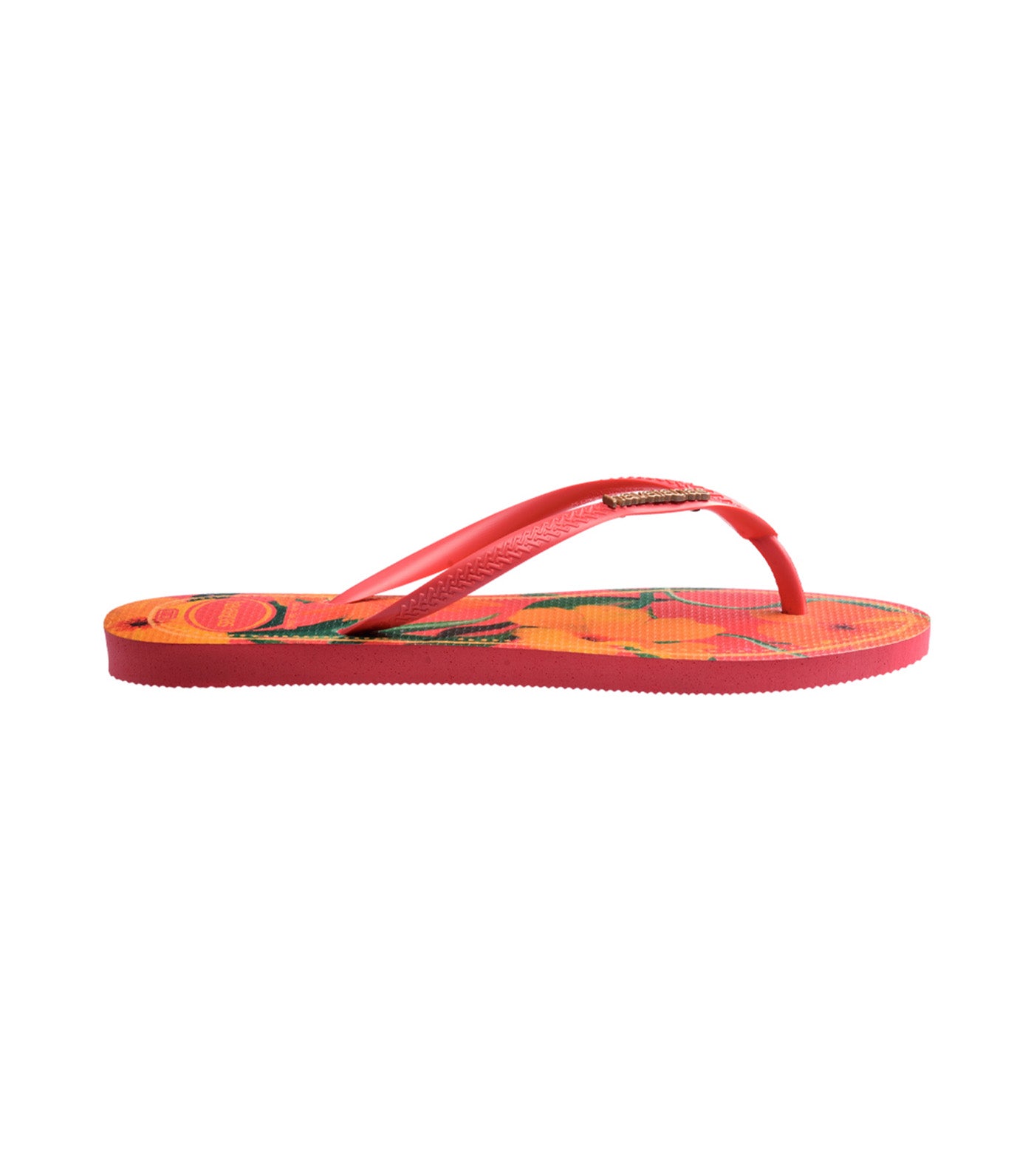 Slim Tropical Flip Flops Tropical Coral