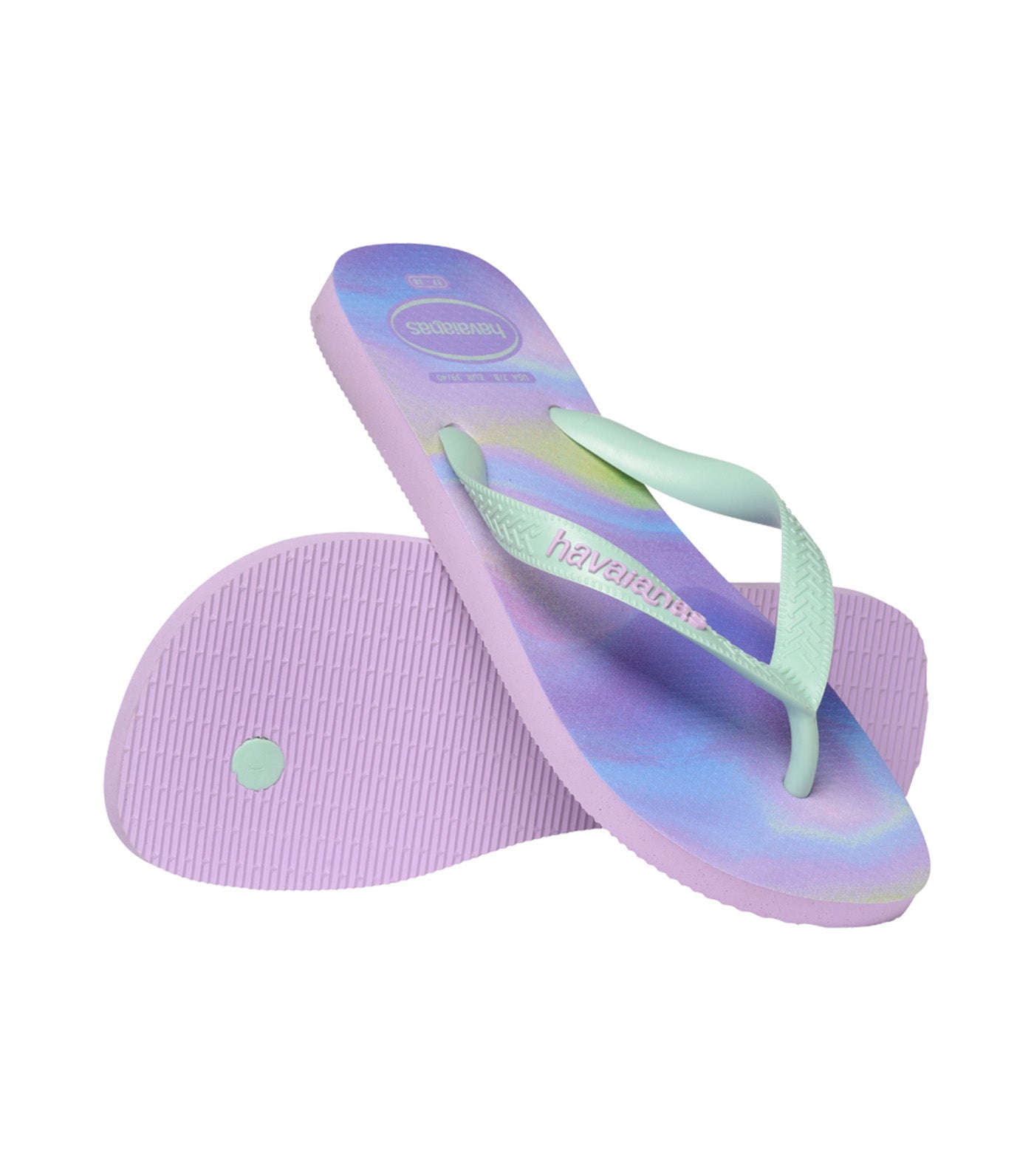 Top Fashion Flip Flops Purple Fantasy