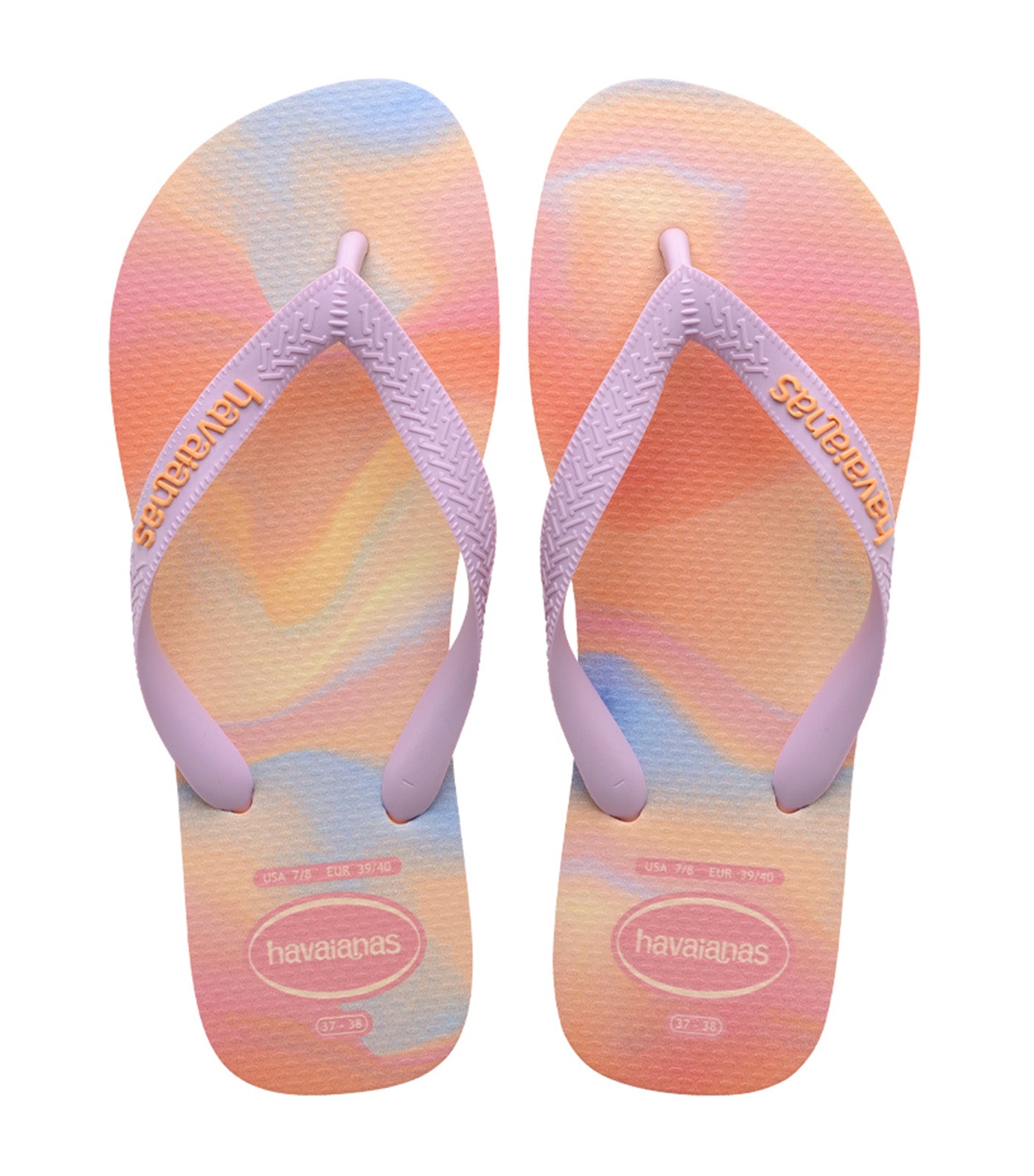 Top Fashion Flip Flops Peach/Peach