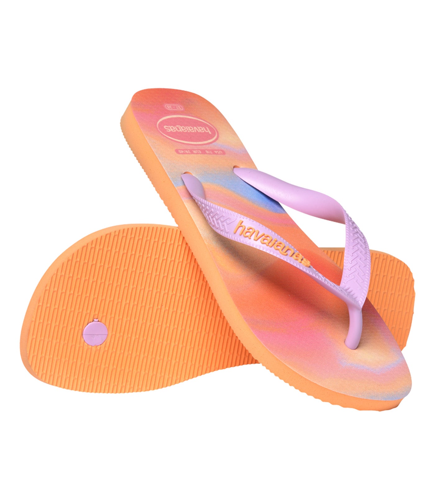 Top Fashion Flip Flops Peach/Peach