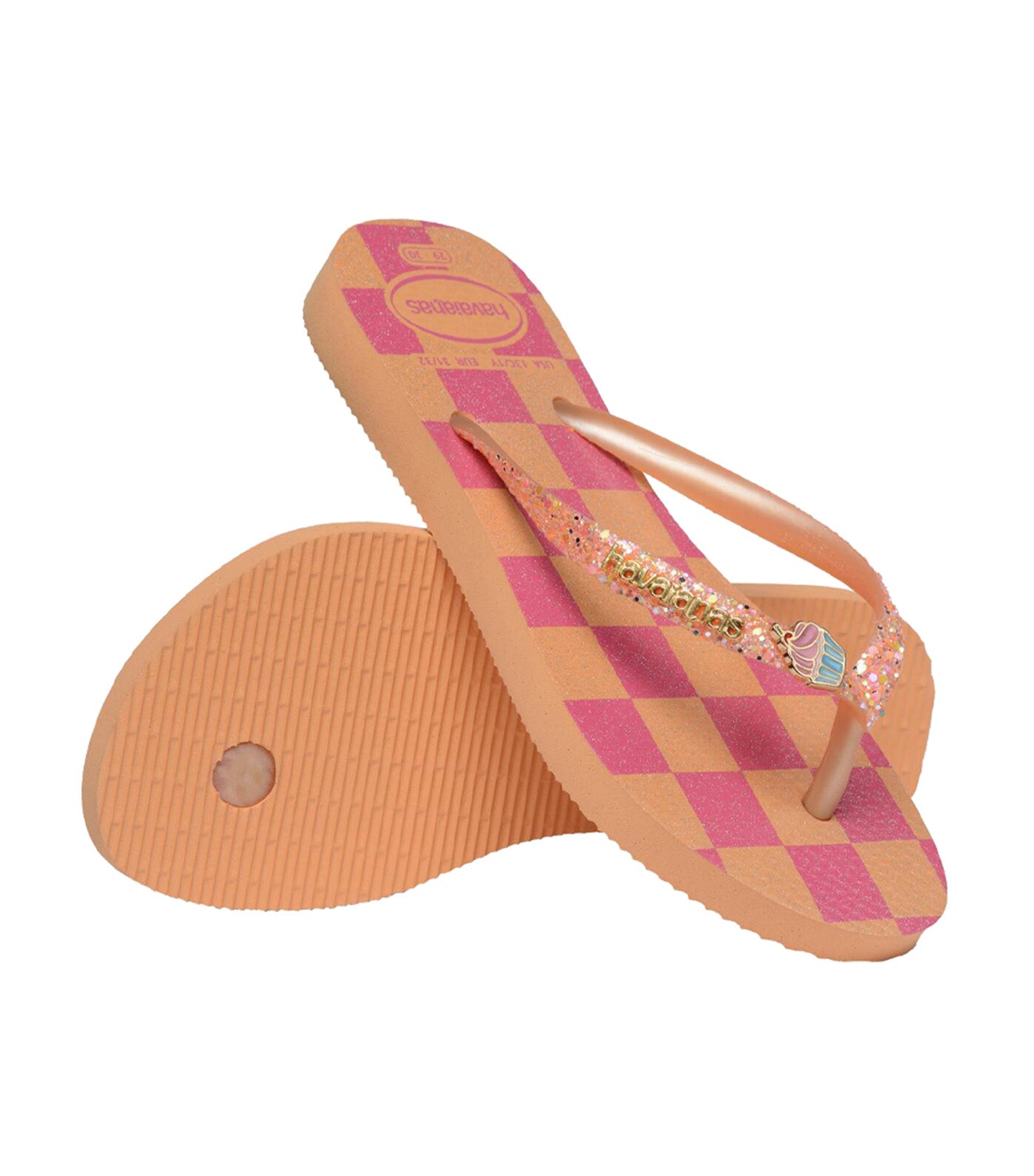 Kids Slim Glitter Trendy Flip Flops