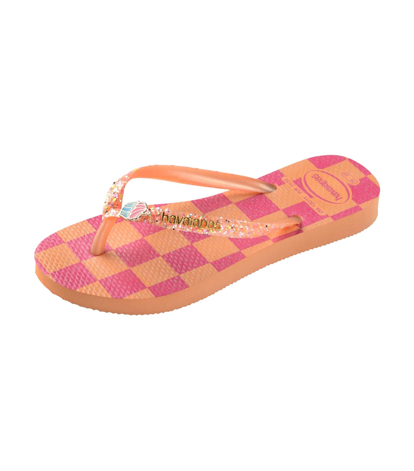 Kids Slim Glitter Trendy Flip Flops