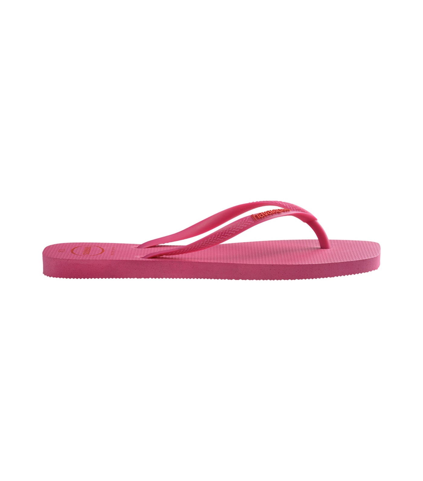 Slim Square Logo Pop Up Flip Flops Pink Flux