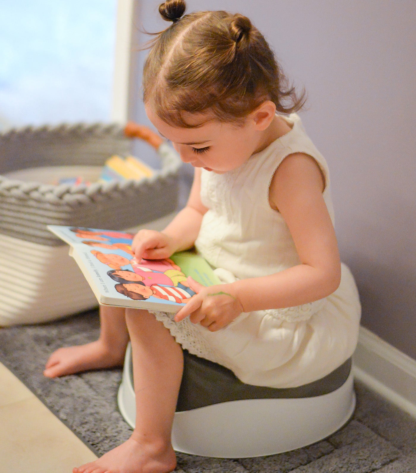 PottyPOD® Portable Potty Gray