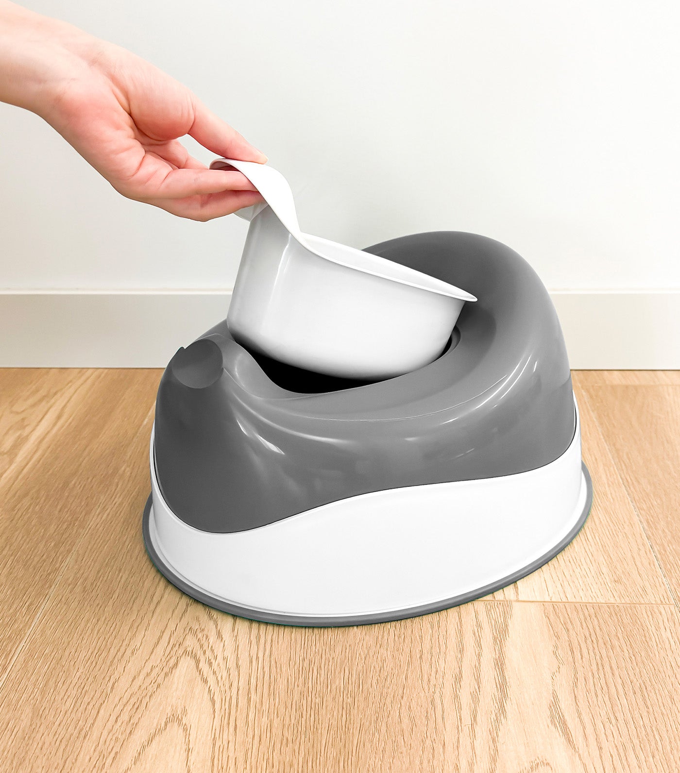 PottyPOD® Portable Potty Gray