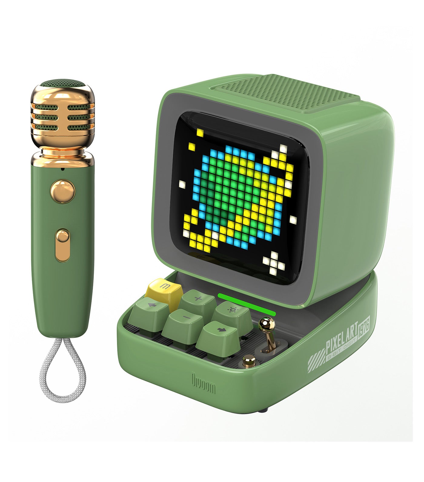 Ditoo Mic Pixel Art Speaker with Microphone Green