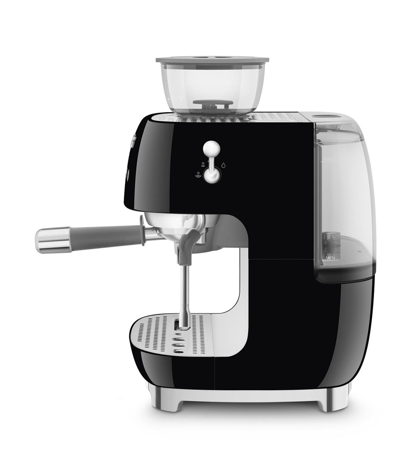 Espresso Coffee Machine with Grinder Black