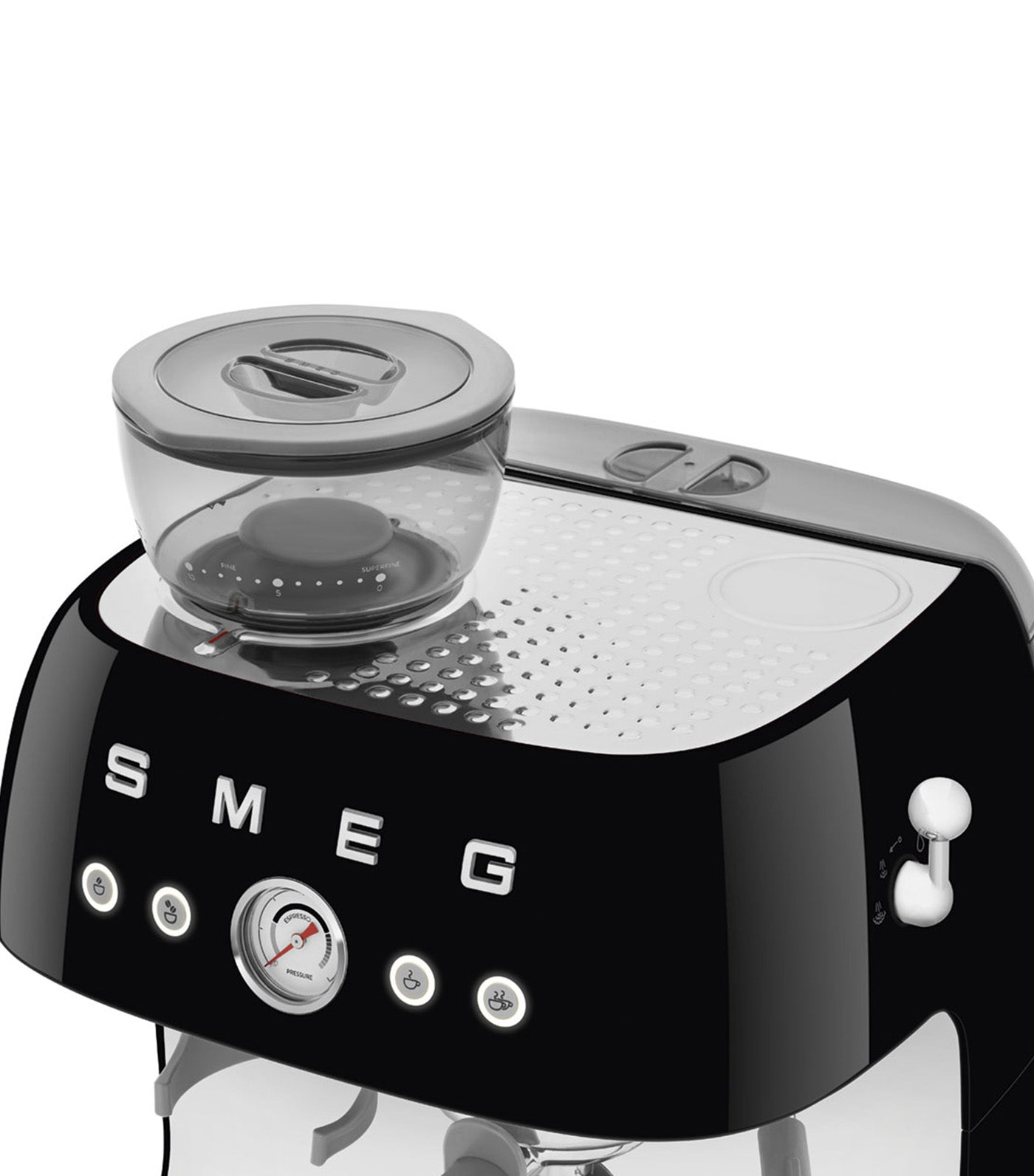 Espresso Coffee Machine with Grinder Black