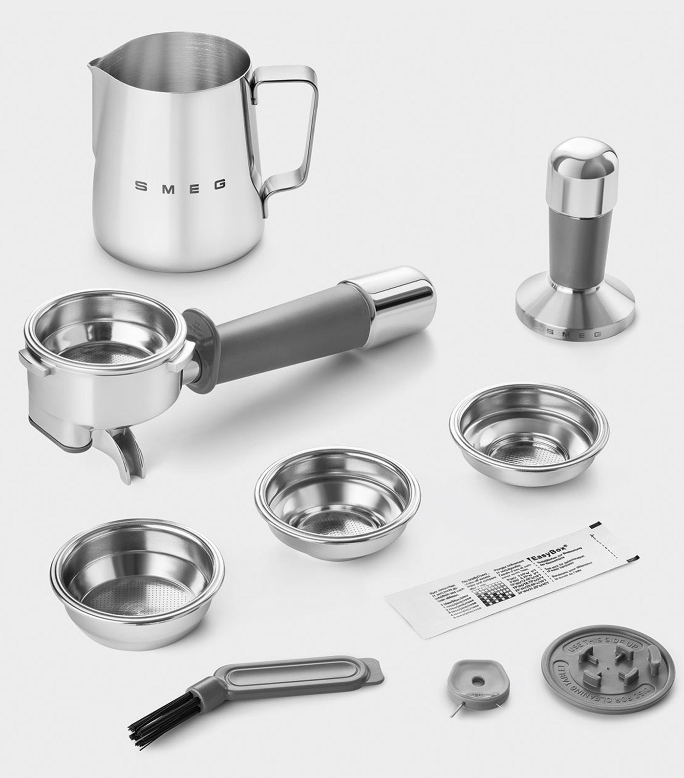 Espresso Coffee Machine with Grinder Cream