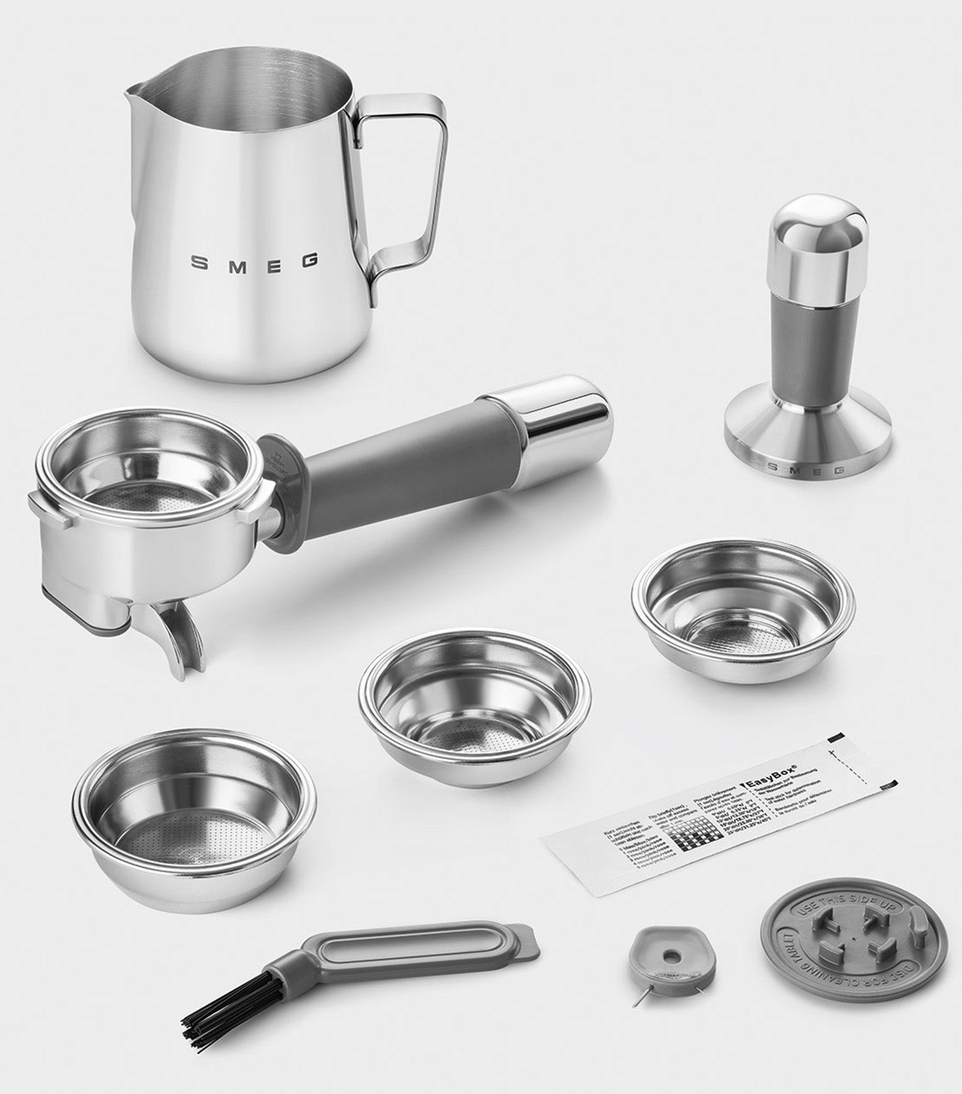 Espresso Coffee Machine with Grinder Pastel Blue