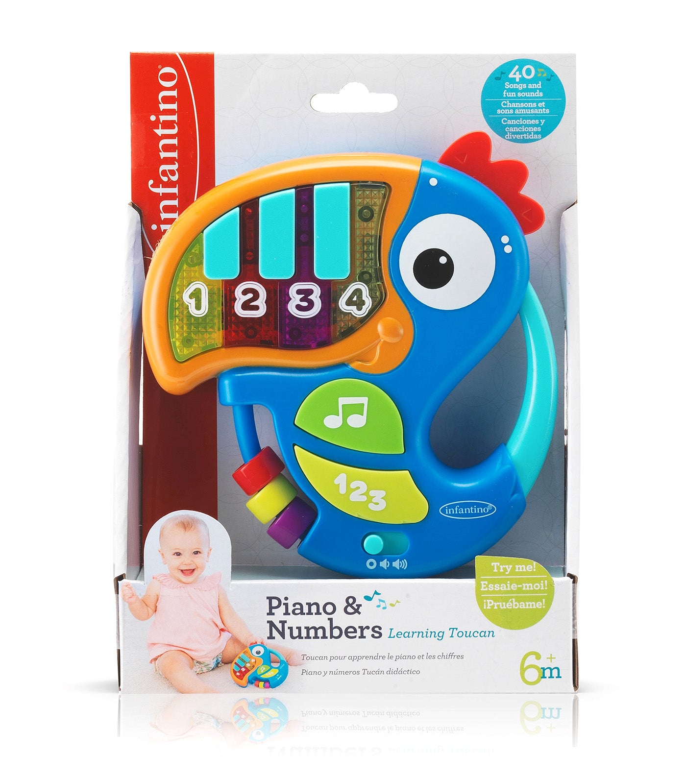Piano and Numbers Learning Toucan