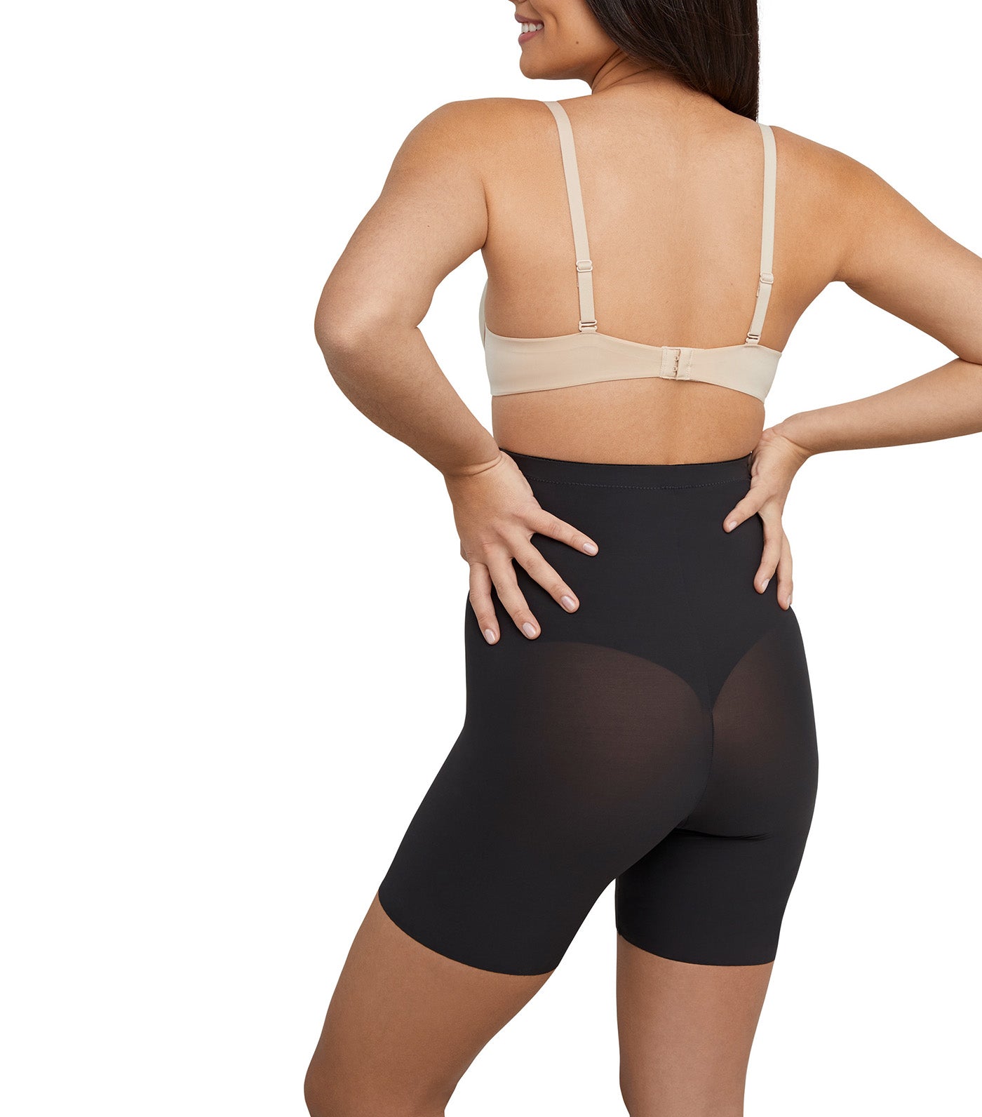 Sleek Smoothers Hi-Waist Shorty Black