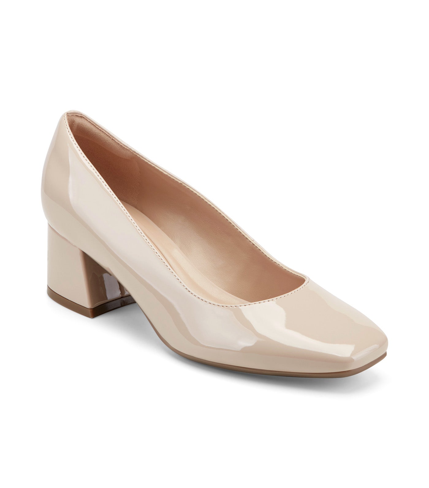 Easy Spirit Marelyn Block Heel Pumps Light Natural