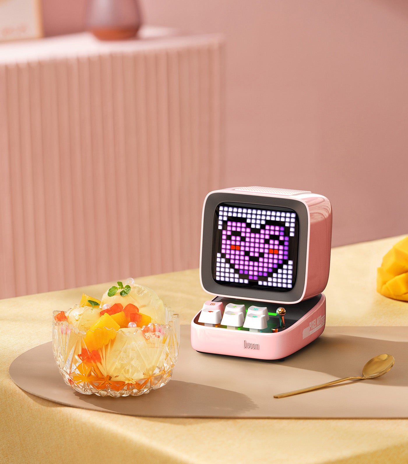 Ditoo Pro Pixel Art Speakers Pink