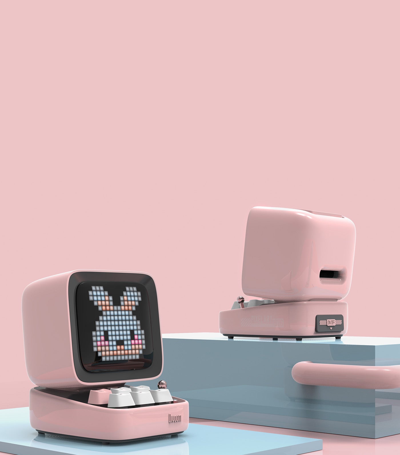 Ditoo Pro Pixel Art Speakers Pink