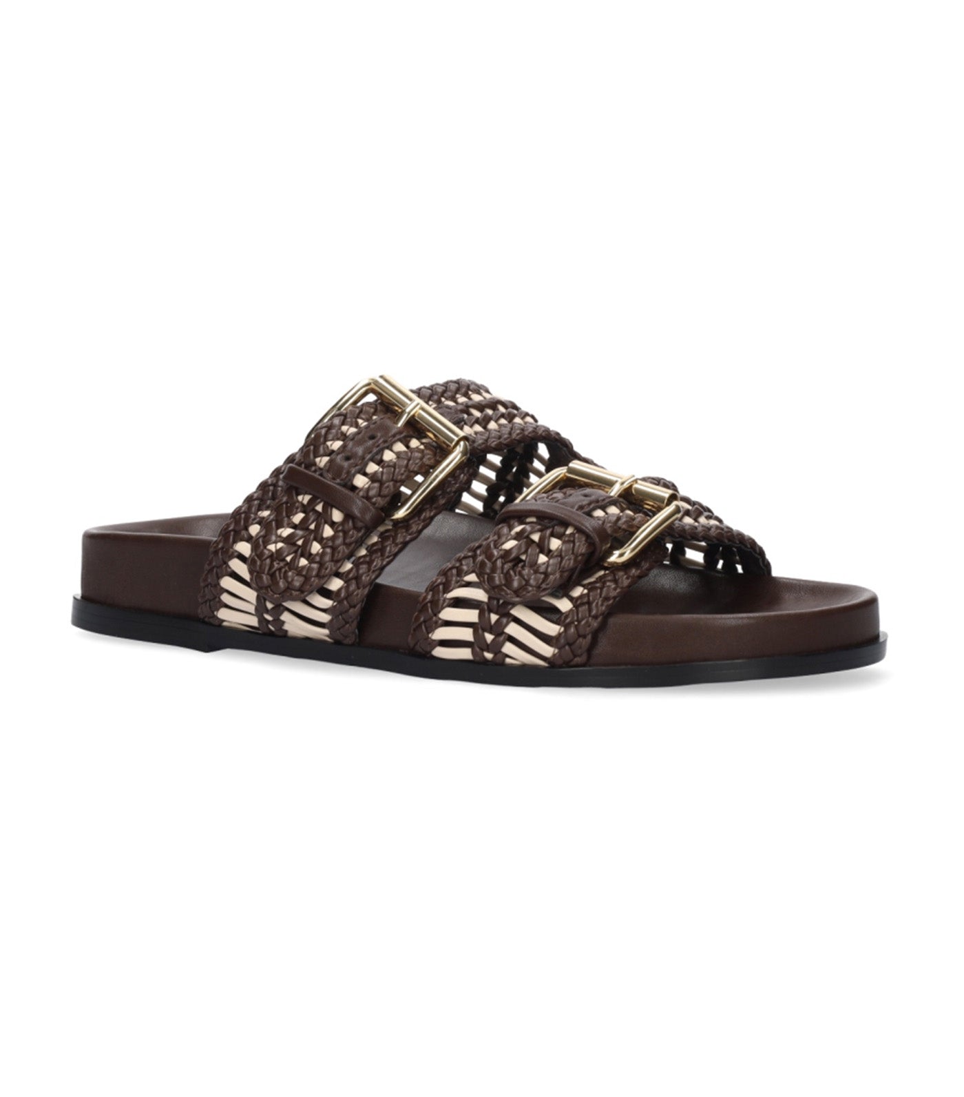 Bibi Lou Dahlia Flat Sandals Brown