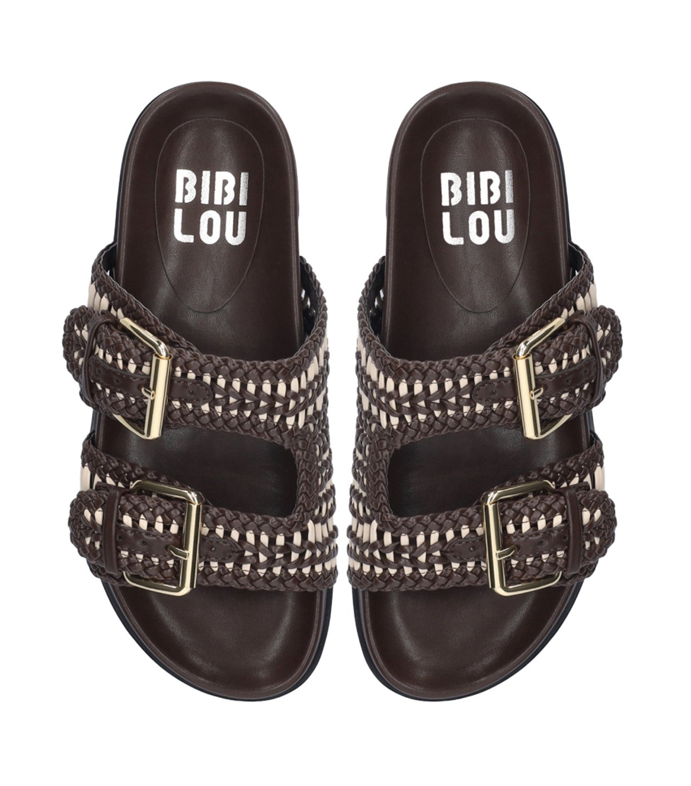 Bibi Lou Dahlia Flat Sandals Brown
